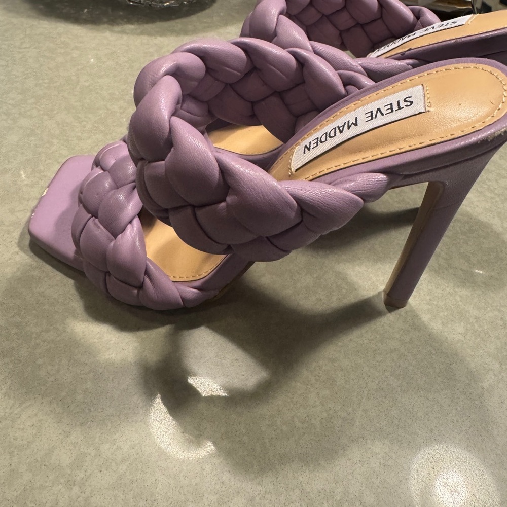 Steve Madden Women's Purple Braided Heels